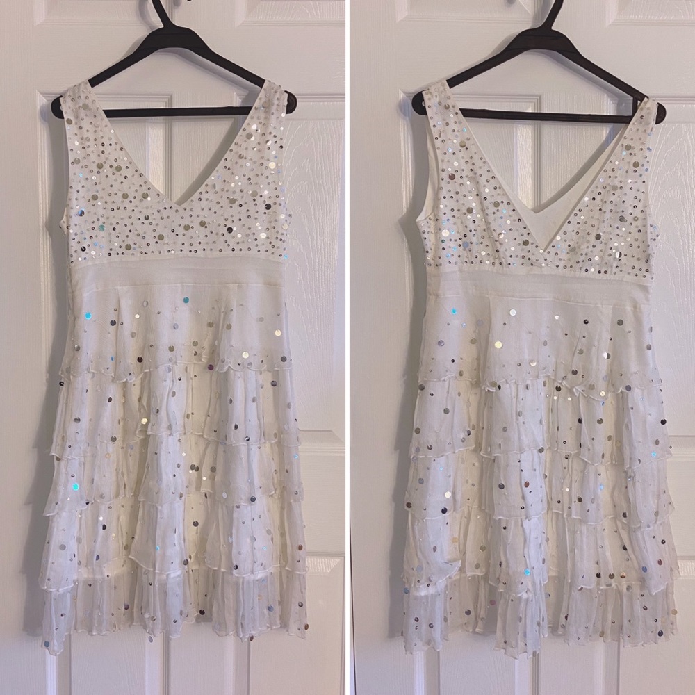Chanel St ruffle tiered dress